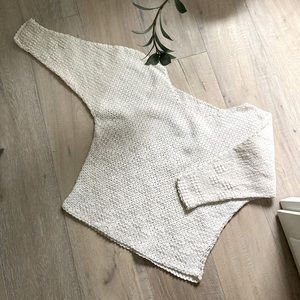Crochet cropped sweater